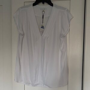 Calvin Klein Women's Elegant White Blouse